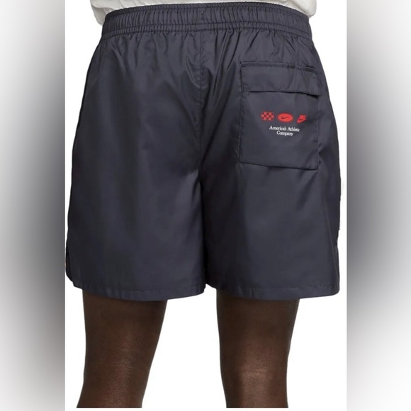 Nike Flow Americana Flame Woven Mesh Lined Shorts Black Men's XLarge DV9628-010 - Picture 3 of 4